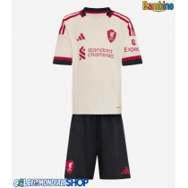 Maglie da calcio Liverpool Mohamed Salah #11 Seconda Maglia Bambino 2025-26 Manica Corta (+ Pantaloni corti)